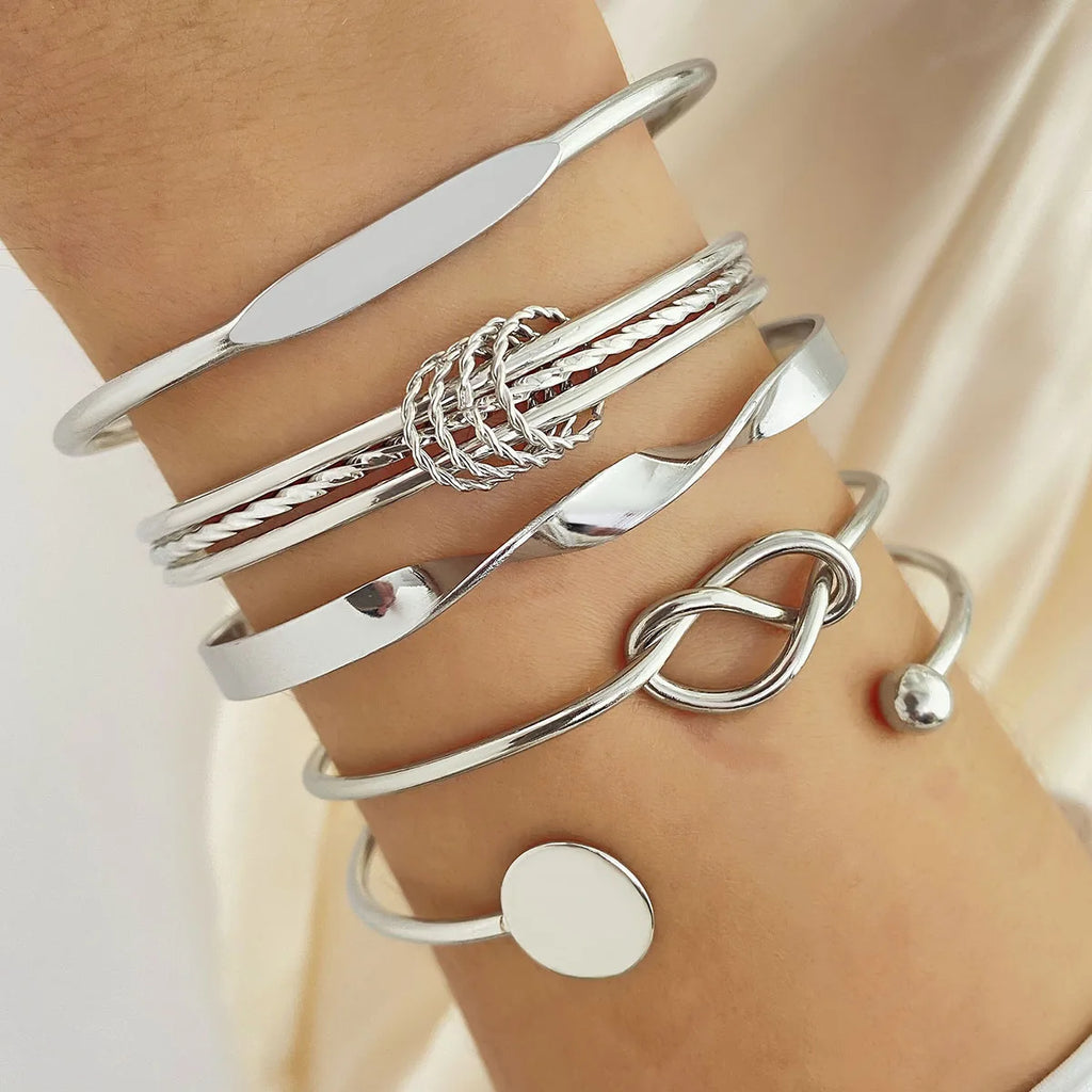 New Cute Cat Geometric Diamond Gold Metal Bracelets for Women Crystal Twisted Gold Color Metal Bangle Fashion Jewelry Gifts
