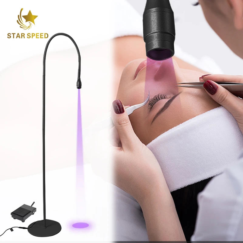 Star Speed 5w White/Black Custom Private Label Lash Extension Gel Polish Led Lash Uv Glue Lamp