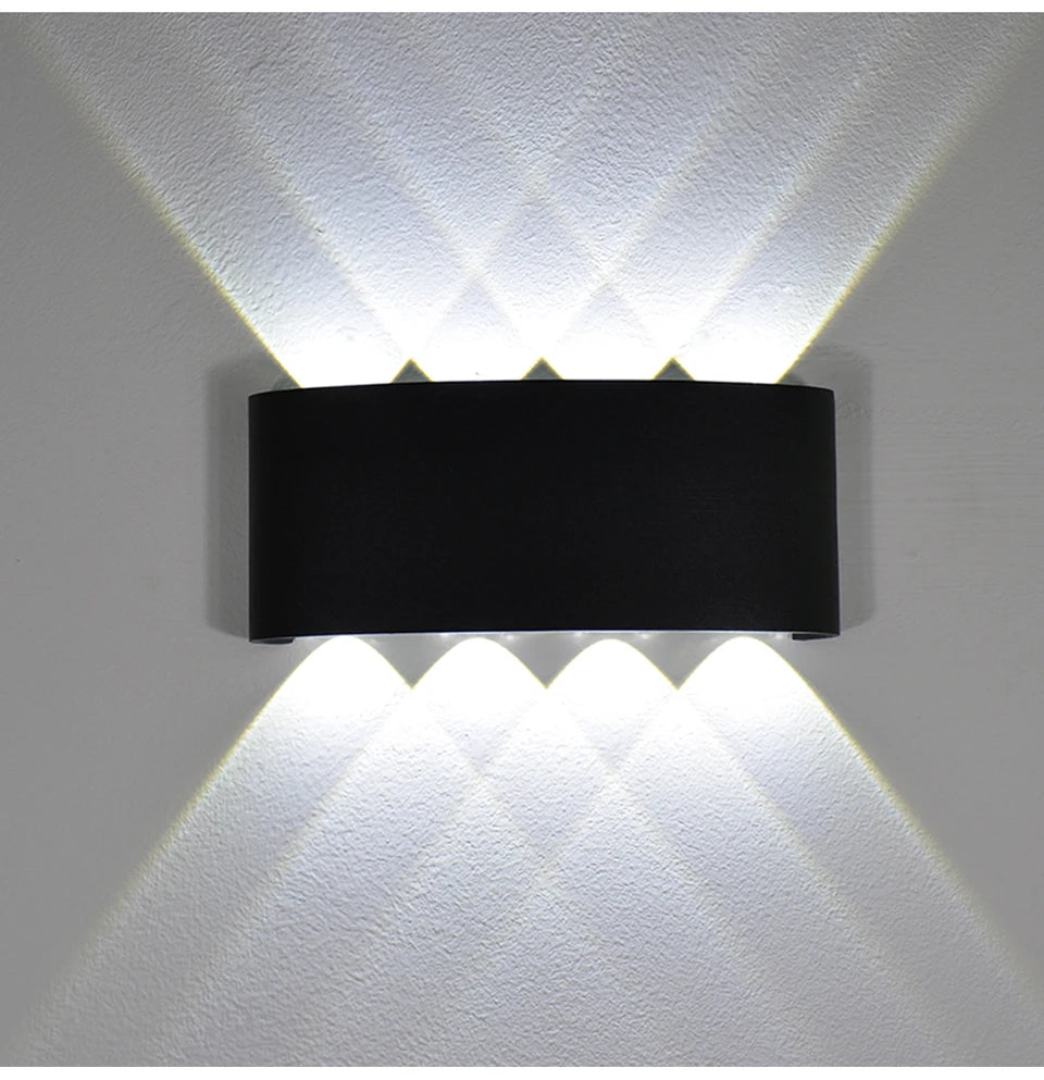 LED Wall Light IP65 Outdoor Waterproof Garden Fence Aluminum Indoor Fashion Wall Lamp For Bedroom Bedside Living Room Stairs
