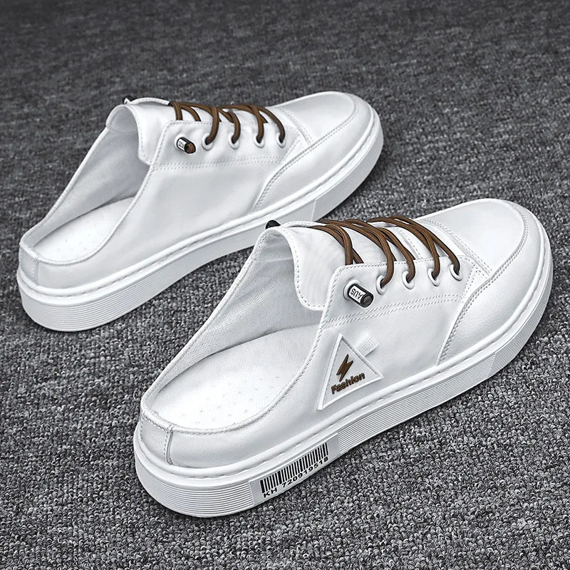 Men's Slip-ons Canvas Shoes Non-heel Casual Shoes Autumn Summer Slippers 2021 Original Fashion Male Sneakers Zapatos De Hombre