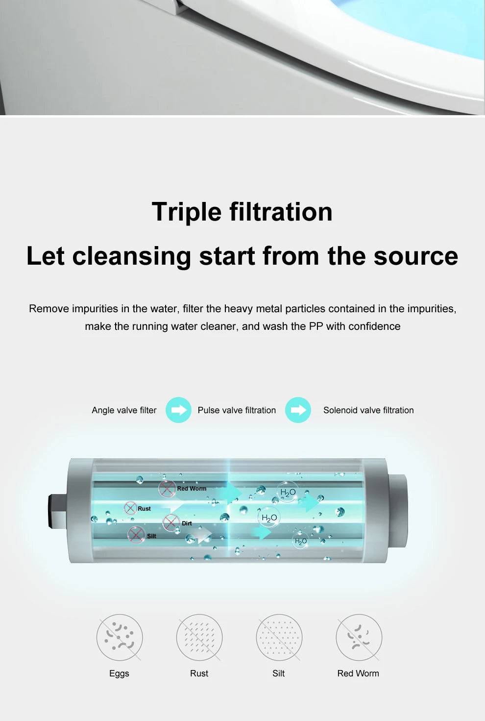 Automatic flushing without water tank integrated black electronic intelligence