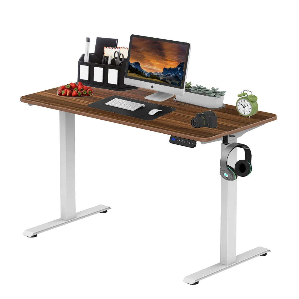 Luxury Ergonomic Dual Motor Sit Stand Electric Desk Dual Motor Electric Stand up Table Electric Height Adjustable Standing Desk