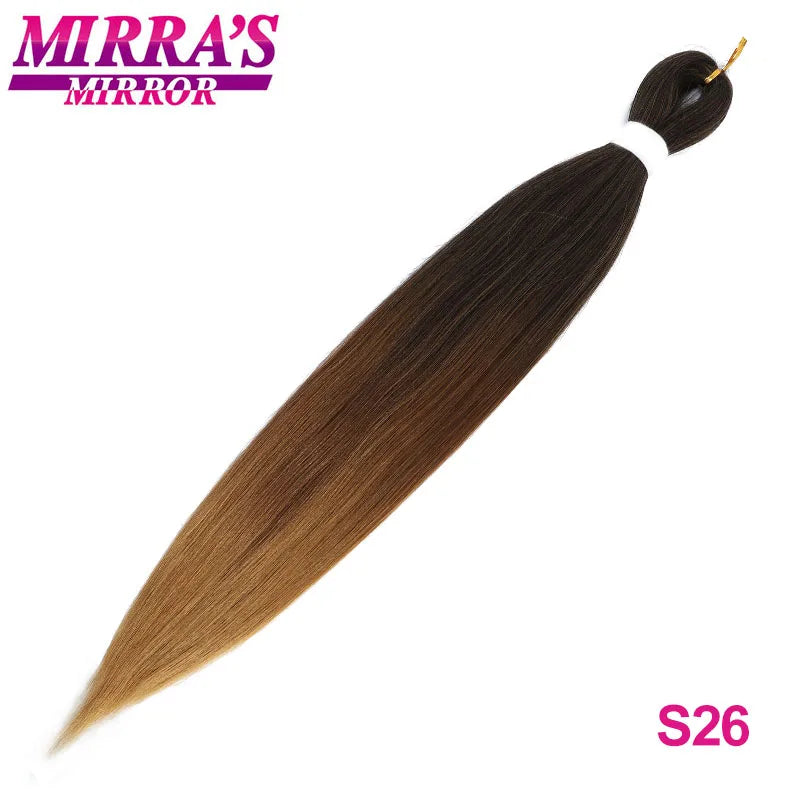 Synthetic Braiding Hair Brown Ombre Hair Extensions Professional Braid Hair for Crochet Twist Braids Soft Yaki Texture