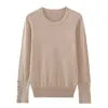 KAR&OT ZA 2024 Autumn New Fashion Temperament All-match Pullover Round Neck Long-sleeved Knitted Sweater 8851170