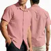 JAC22 B21080 Men's Cardigan Quick Drying Short Sleeved Shirt Casual Shirt