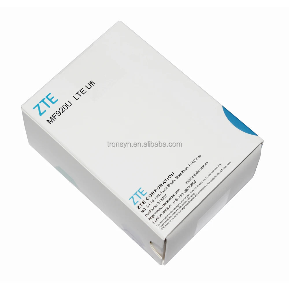ZTE MF920U CAT4 150Mbps 4G Internet Router WiFi LTE with 2400mAh and Dual External Antenna Port for SOHO and VPN