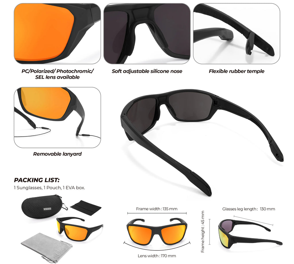 Sports Eyewear for Men & Women Outdoors Cycling Sunglasses for Bike Riding SunGlasses Eyewear Goggles