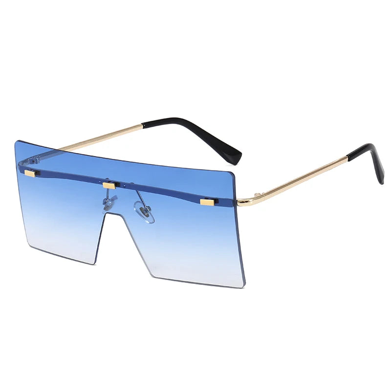 Superhot Eyewear 10239 Fashion Women Sun Glasses Oversized Square Rimless Sunglasses