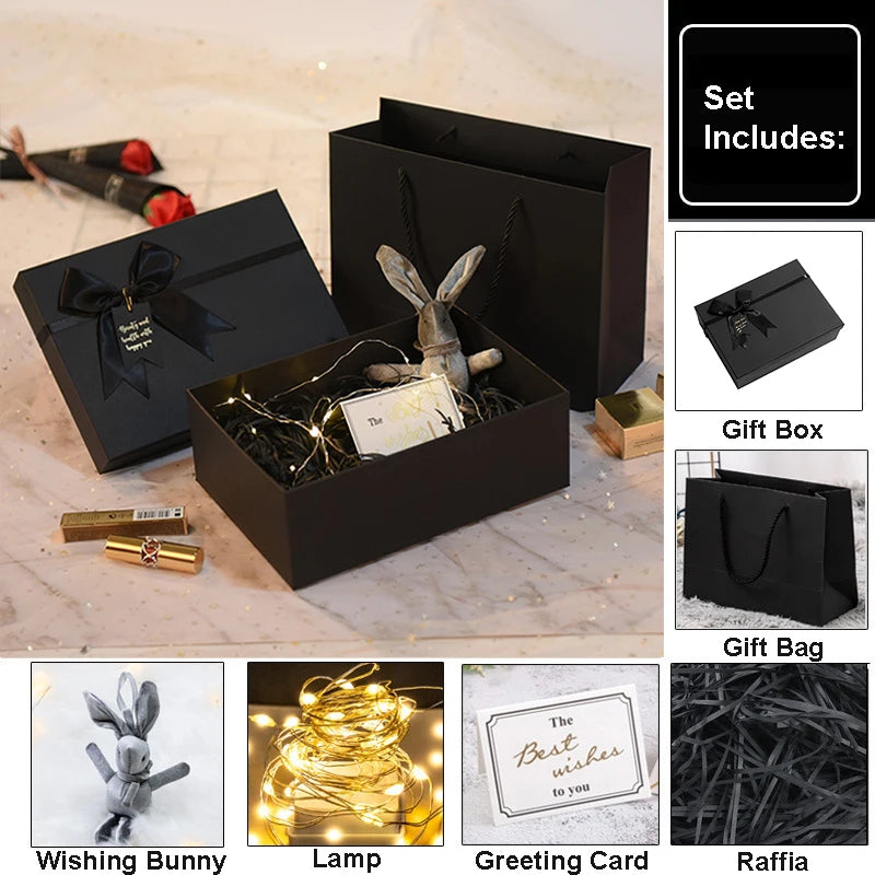 Wholesale Bow Pink Women Perfume Scarf Lipstick Packaging Cardboard Gift Box Custom Luxury Elegant Christmas Gift Box Packaging