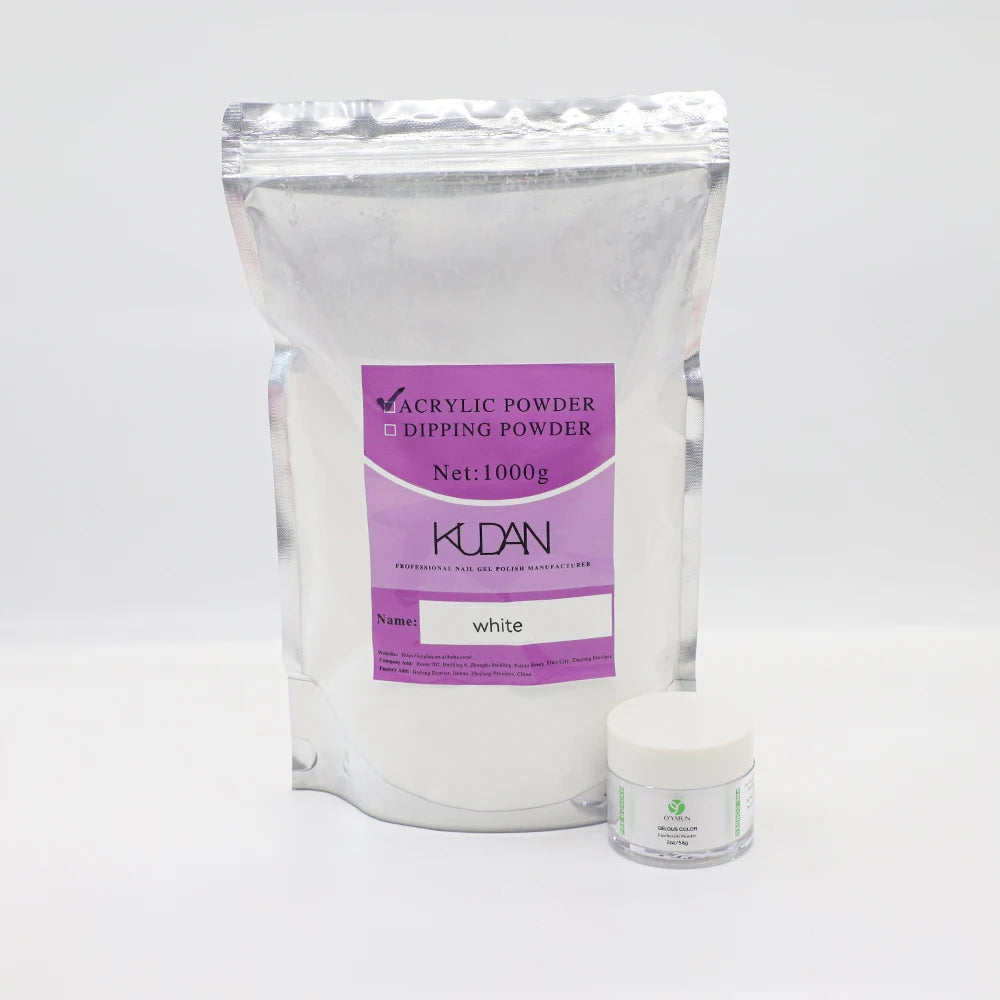 Gel Nail Polish Manufacturer 1KG Nude pink White Nail Acrylic Powder Professional Nail Extension Generator Acrylic Powder