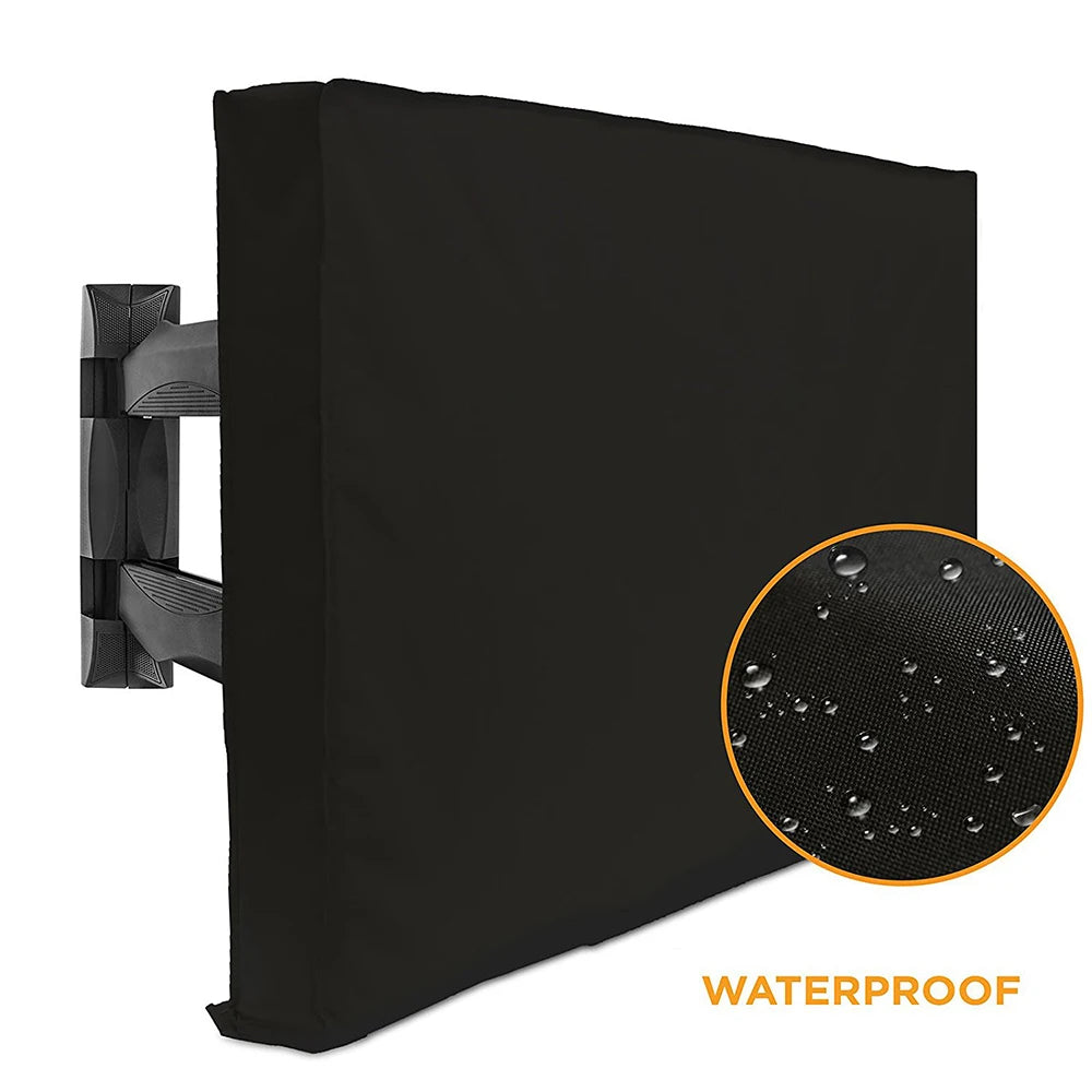 Weatherproof Dust-proof Outdoor TV Cover Beige 70" 75" 40" 46" 50" 55" 60" 65" Protect TV Screen Garden Patio Outdoor TV Cover