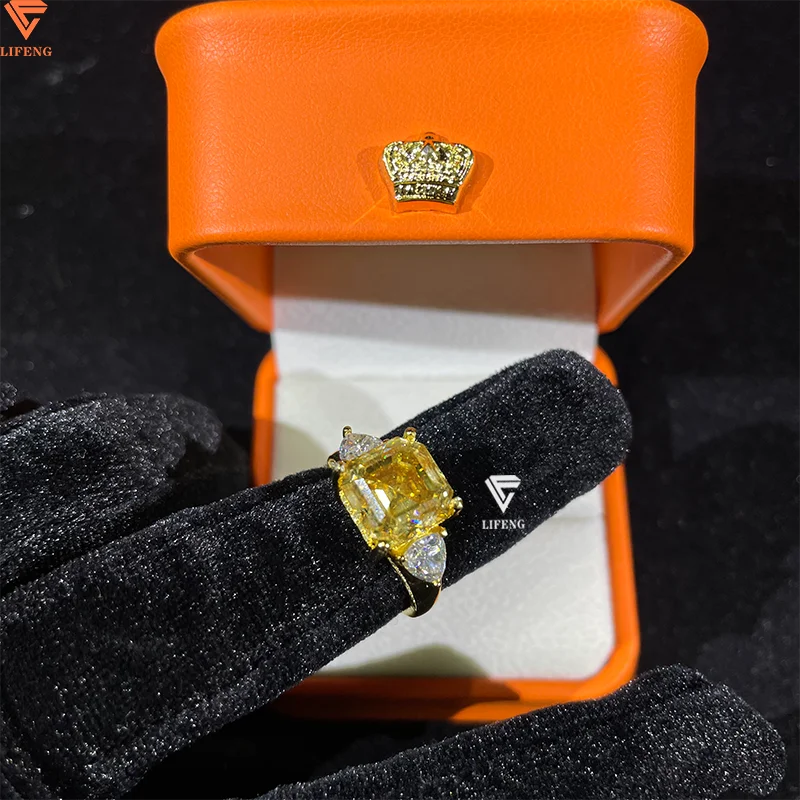 Hip Hop Rings Jewelry Custom Letter Lab Grown Diamond Iced Out VVS Moissanite Rings Sterling Silver 925 Luxury Rings for Men