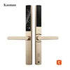 Kasman SOURCE PRICE Slim Smart Door Lock Intelligent Tuya Waterproof Aluminum Smart Lock  Fingerprint Password WiFi