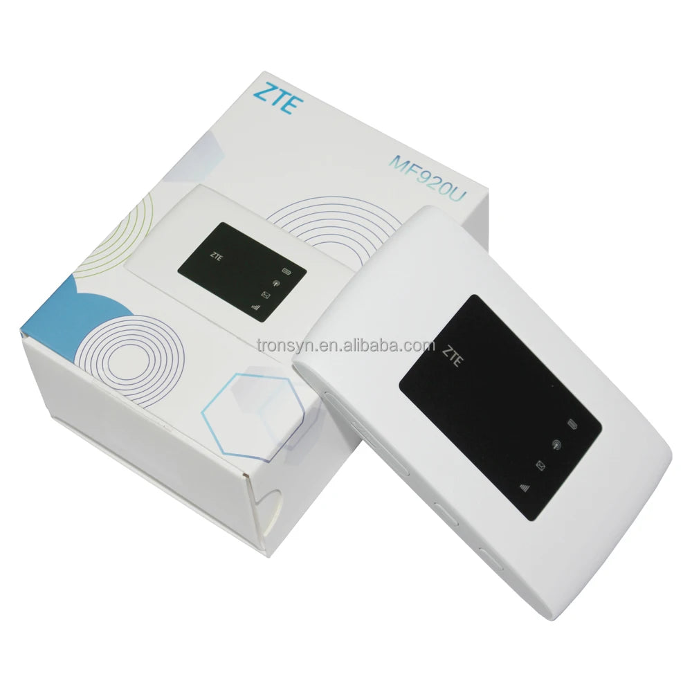 ZTE MF920U CAT4 150Mbps 4G Internet Router WiFi LTE with 2400mAh and Dual External Antenna Port for SOHO and VPN