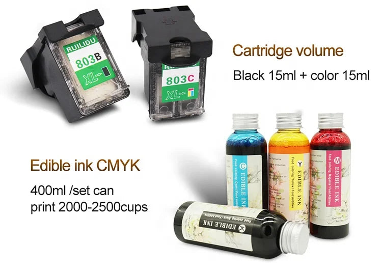Colorsun Inkjet Latte Art Machine the Coffee Printer Printing on Chocolate Coffee