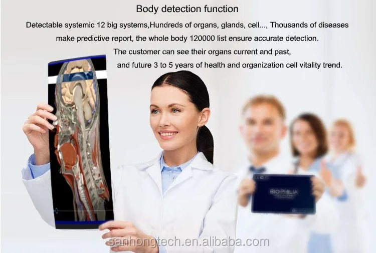 Professional Biophilia Tracker x5 Ultra Quantum Resonance Magnetic Body Health Analyzer with CE