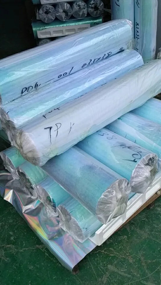 Non-Transparent PVC Holographic SOLID Color Changing Plastic Opaque Film for Handbag/Craft Making