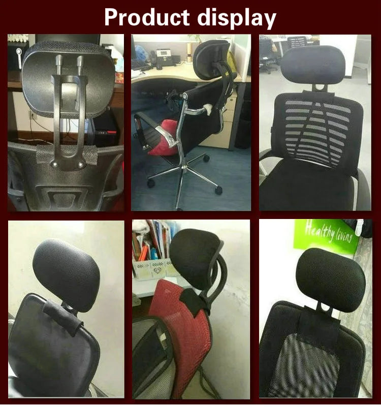 Office Computer Chair Headrest Adjustable Swivel Lifting Chair Neck Protection Pillow Office Chair Accessories Free Installation