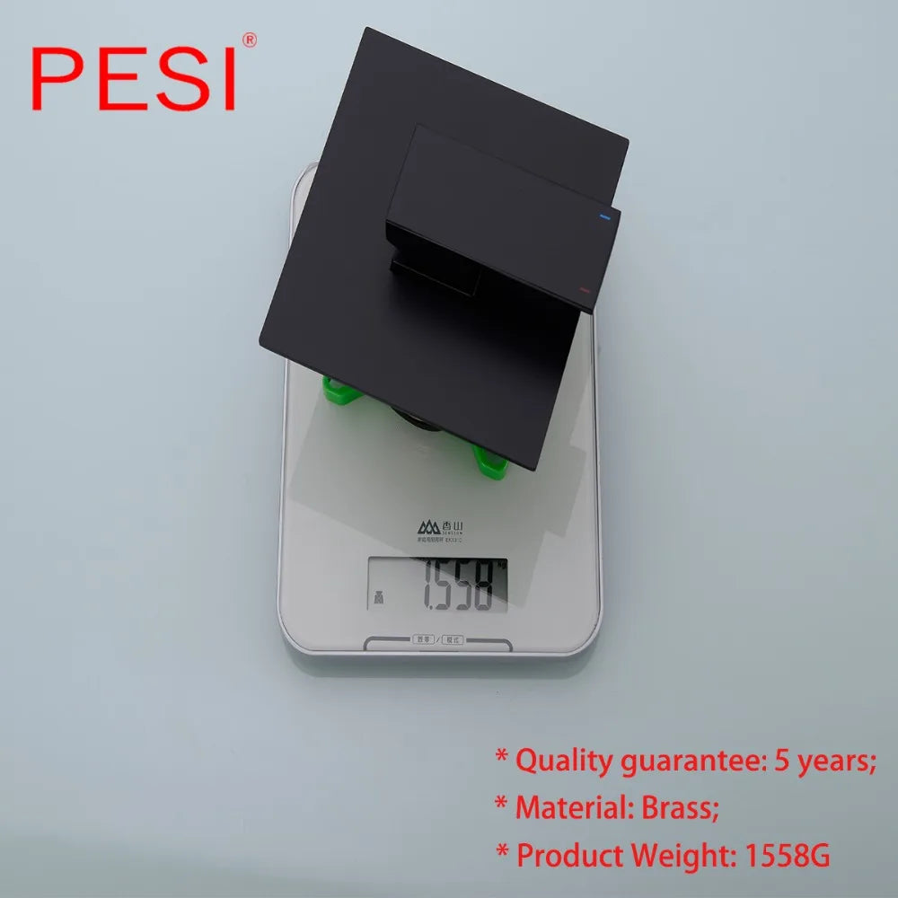 All Brass Shower Faucet Mixing Valve 1/2/3 Ways Concealed Easy-mount Box Brass Concealed Valve Wall Mount Wholesale Mate Black