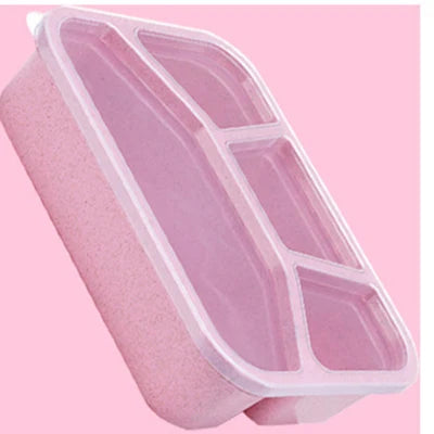 Portable Mini Bento 4 Grids Lunch Box Microwave Thermal Containers For Adults Travel Children Picnic Food Container and Storage