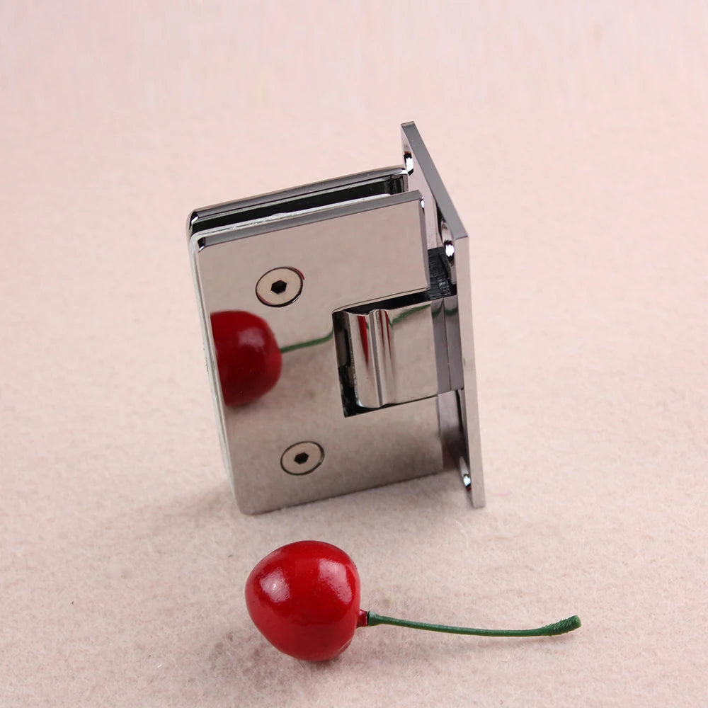 Top Supplier 90 Degree Glass Door Hinges Brass Pivot Shower Fittings with Chrome Finish for Hotels Bathrooms