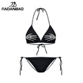 Bikinis 2021 Mujer Swimwear  Plavky Beach Wear Skull Hand Printed Bikini Maillot De Bain Femme Biquini Swimsuit Y03028