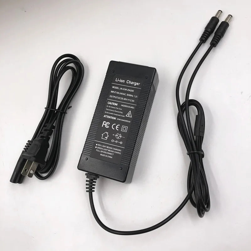 29.4V 2A Hovershoes Battery Charger For Sakteboard Hovershoes Self Balancing Smart  Hover Roller Skates Shoes