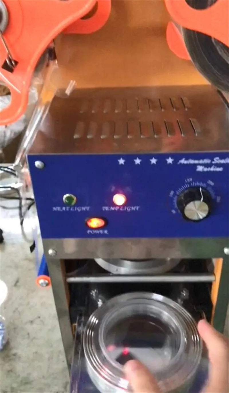 Automatic cup sealing machine for milk tea shop Bubble tea cup sealer Boba machine plastic cup sealer boba cup Capping machine