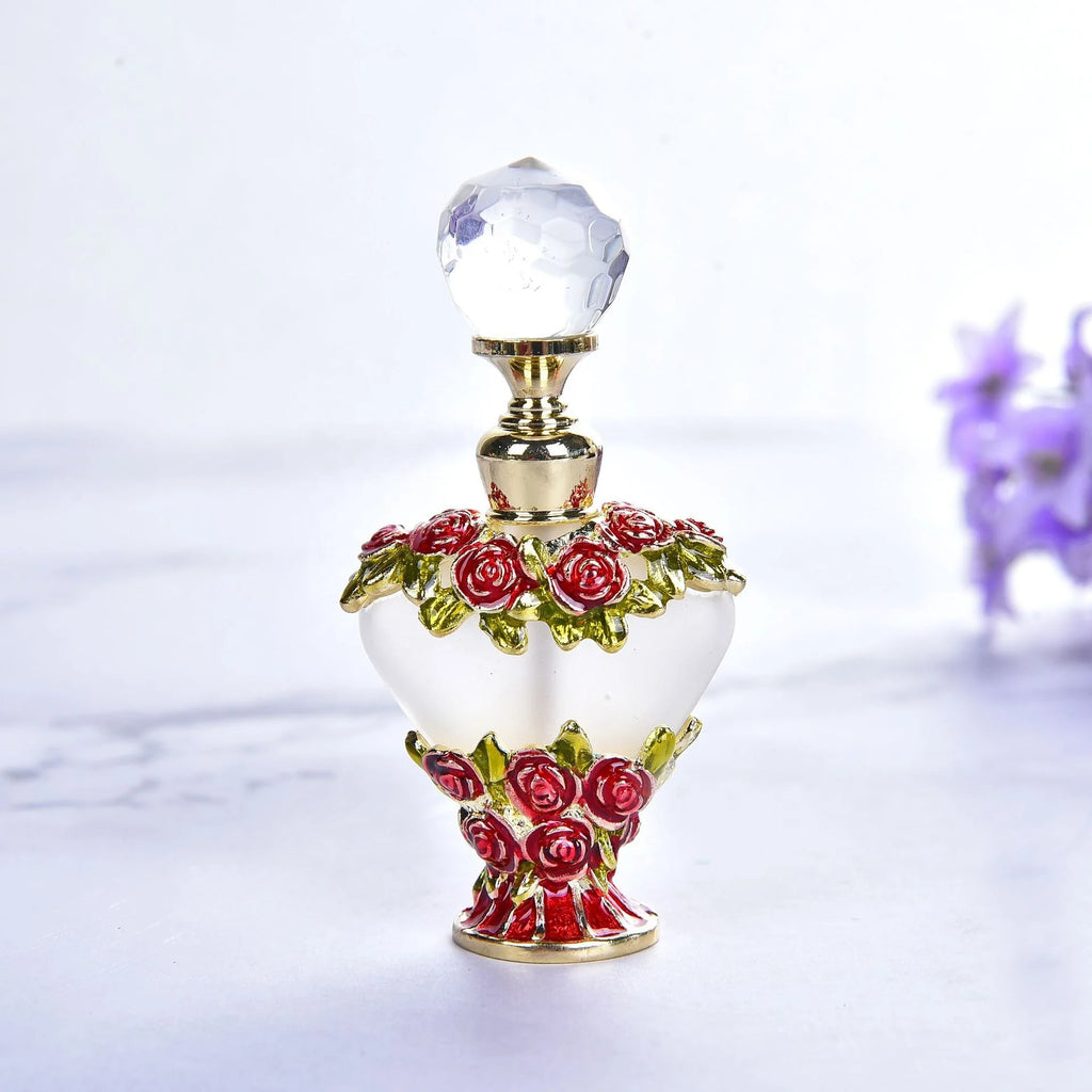 Factory Price 3ml Heart Shape Arabic Perfume Oil Bottle With Metal Stick