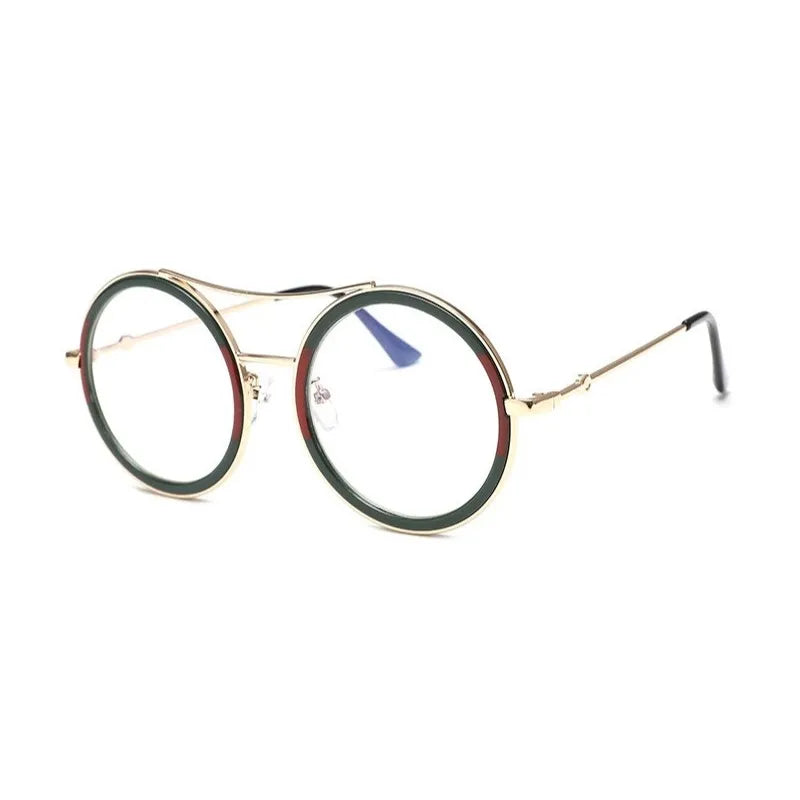Luxury Round Two Tone Sunglasses For Ladies Sexy Classy Fashion Sun Glasses Stylish Designer Brand Eyewear