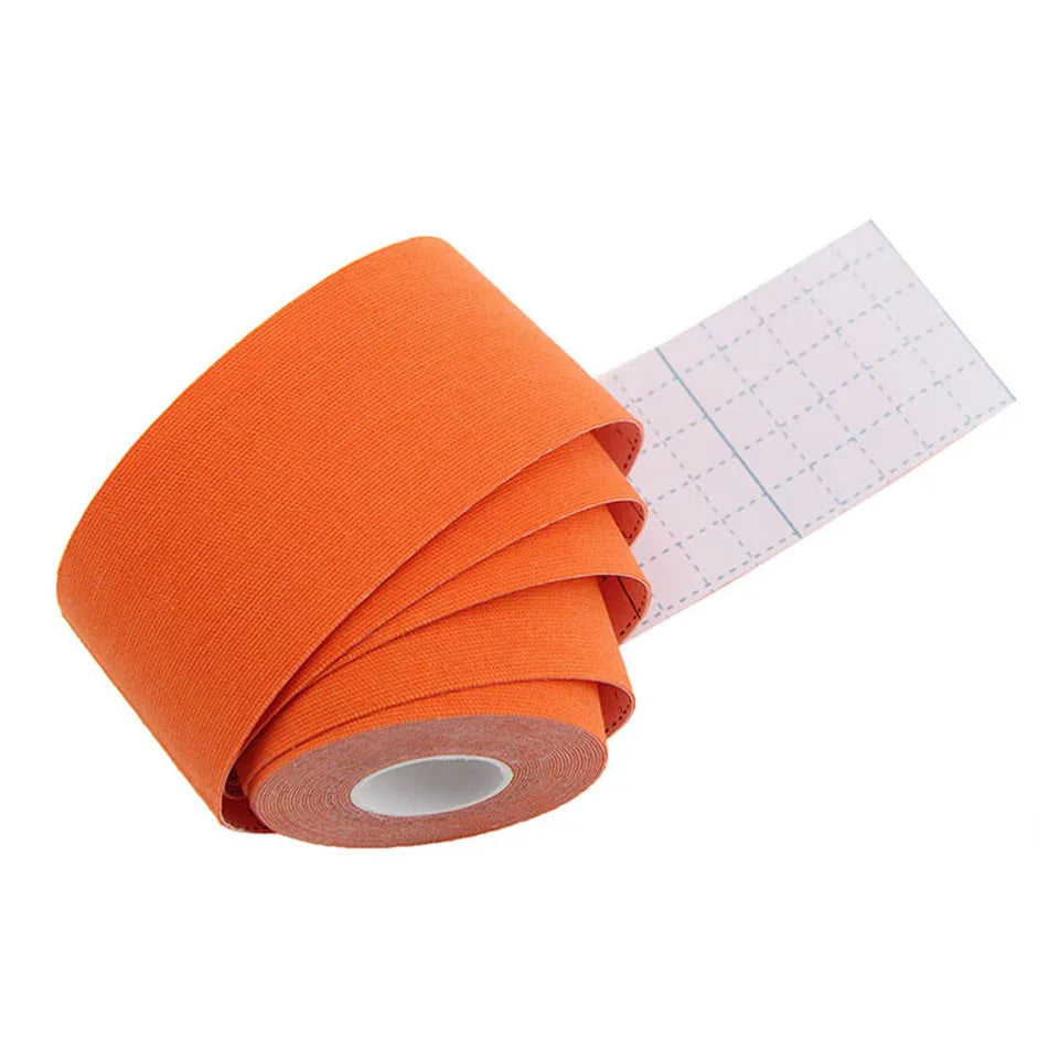 1 Roll Muscle Tape Bandage Sports Kinesiology Tape Roll Cotton Elastic Adhesive Strain Injury Muscle Sticker Kinesiologe