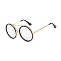 Luxury Round Two Tone Sunglasses For Ladies Sexy Classy Fashion Sun Glasses Stylish Designer Brand Eyewear