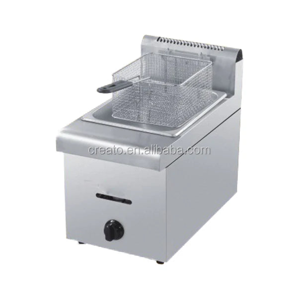 Single tank Tornado Potato Gas Deep Fryer