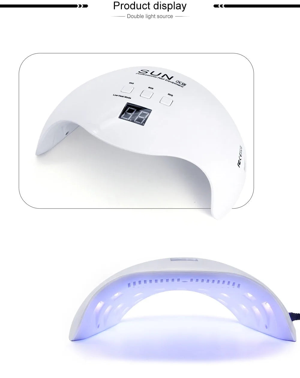 48W UV Nail 2021 Gel Polish Machine SUN X9 Cabins Fast Drying Light Mini Lampara Single Led Nail Cure Lamp