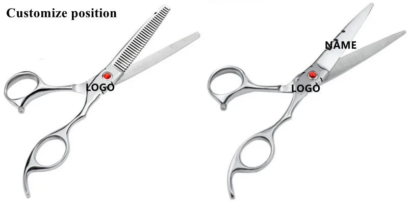 Professional 6 '' Gold cut scissor Damascus hair scissors haircut thinning barber tools cutting shears Hairdresser scissors
