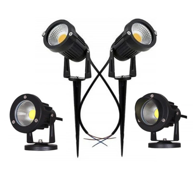 LED Lawn Light 3W/10W Wall Washer Waterproof Floodlights Narrow Beam Spot Lamp Outdoor Landscape Lighting 100-240V