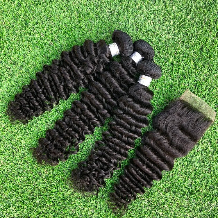 Neat and Tight Brazilian Deep Wave Human Virgin Hair Popular Fashion Style