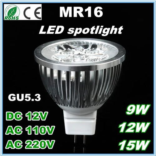 1pcs Super Bright 3W 4W 5W GU5.3 LED Bulbs Light 110V 220V Dimmable Led Spotlights warm/ cold white Natural White lamps