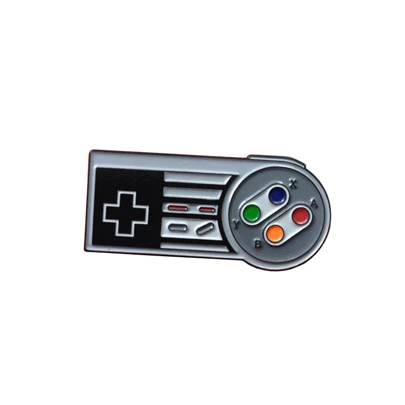 controller enamel pin