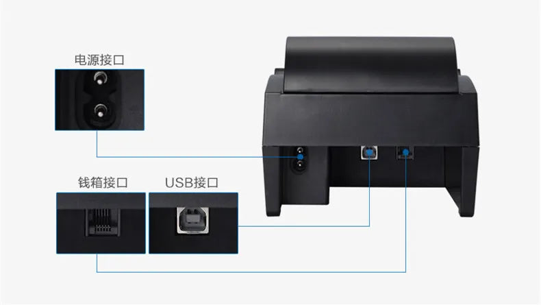 High-Quality 58mm Thermal Printer Bill Receipt Machine with 90mm/s Printing Speed USB Interface for Wholesale