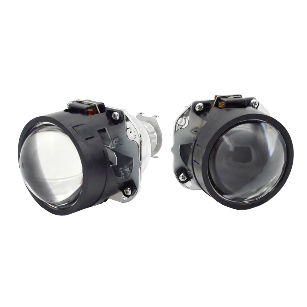2.5 Inch Mini Bi Xenon Projector Lens RHD LHD Fit H1 H4 H7 Car Motorcycle Headlight Headlamp Car Assembly Kit Retrofit Replace