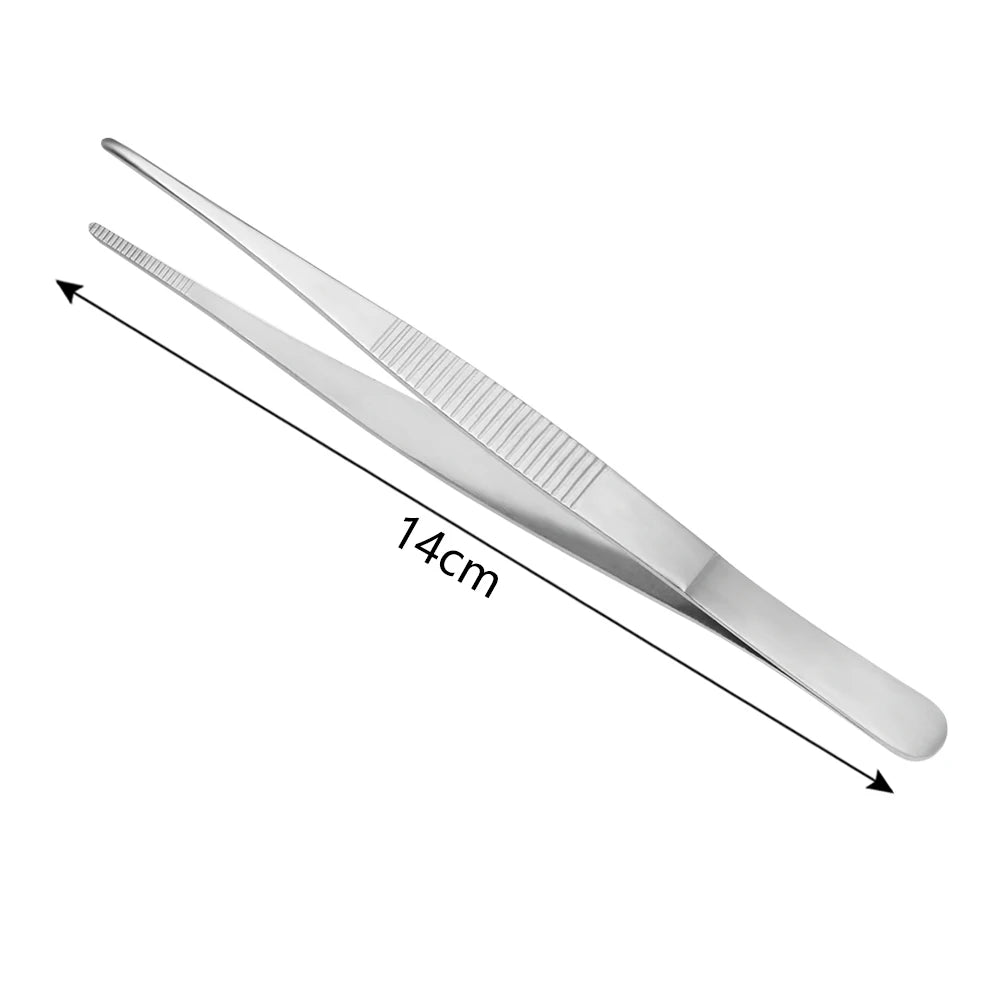 1 PC Useful Barbecue Tongs Food Tongs Food Clip Kitchen Gadgets Stainless Steel Churrasco Tweezers Clip Buffet BBQ Tool