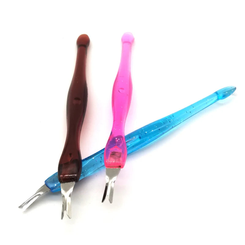 40pcs/lot Stainless Steel Cuticle Remover Trim Dead Skin Cuticle Pusher Trimmer Pedicure Nail Art Tools Nail Art Accessory Set