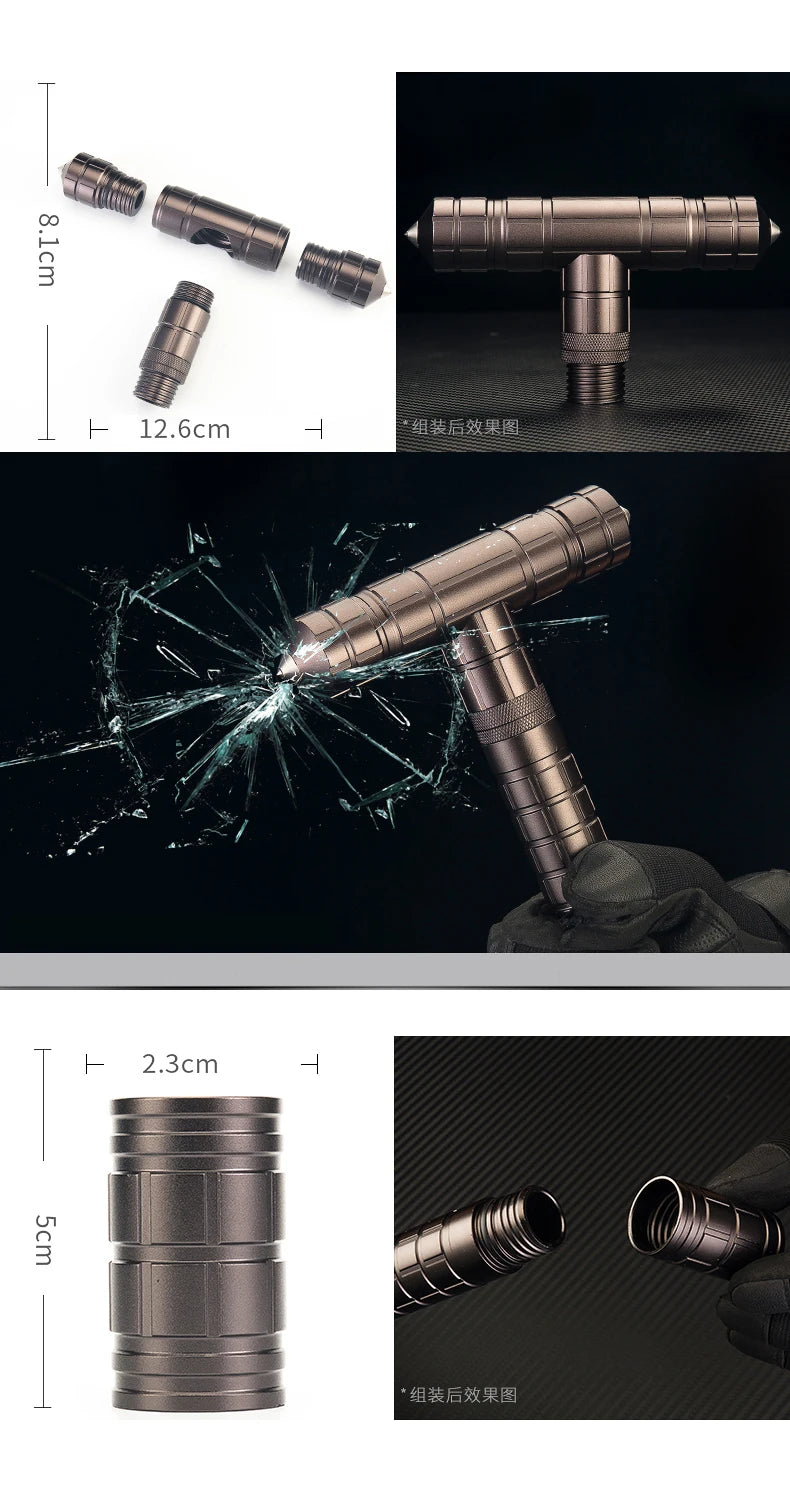 Outdoor Camping Hiking Stick DIY Self Defense Handle Tool Accessory Shovel Extra Extended Handles for Camping Gear