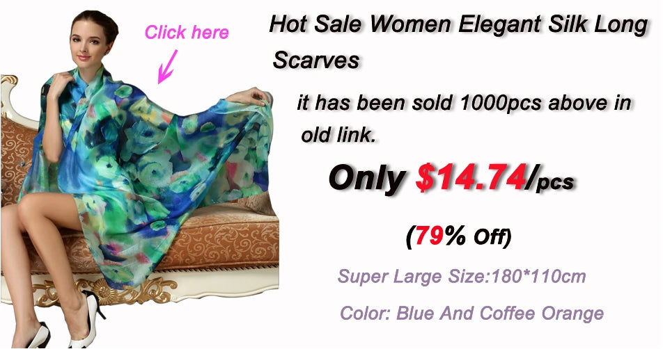 100% Mulberry Silk Scarf Shawl Brand Plum Bossom Design Blue Green Summer Beach Silk Shawls Scarfs Fall Winter Neck Head Scarf
