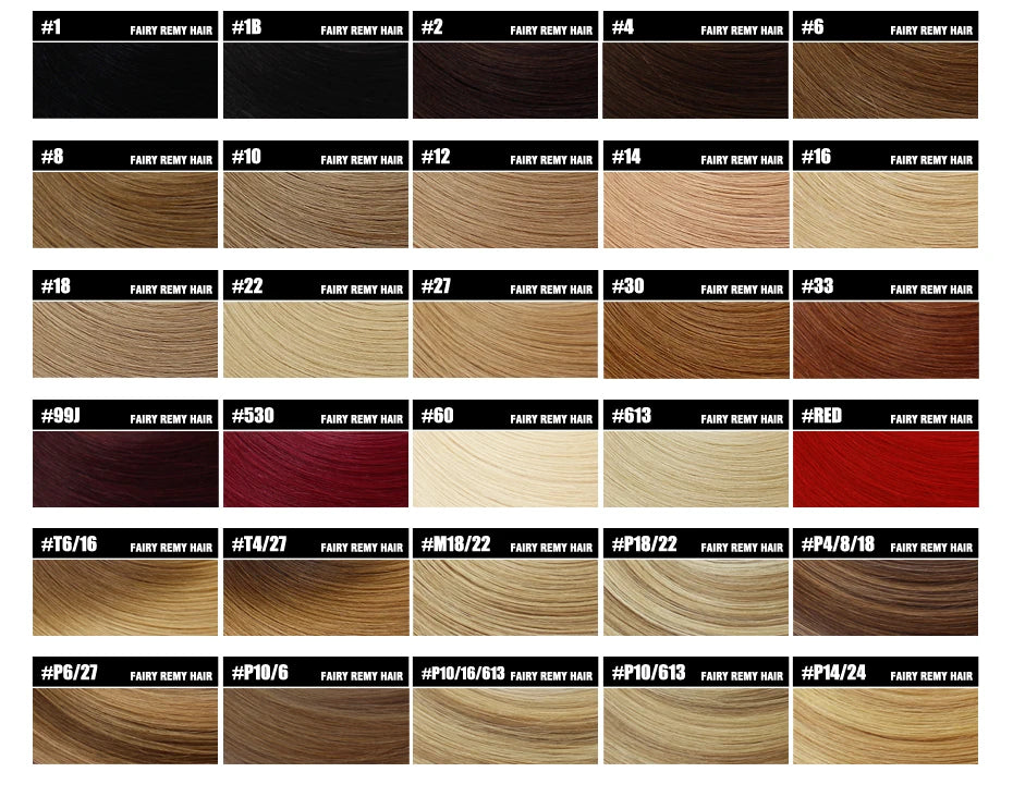 Fairy Remy Hair 20-22" Remy Keratin Flat Tip Human Hair Extensions Straight Capsules Natural Pre Bonded Hair 0.8g/Strand