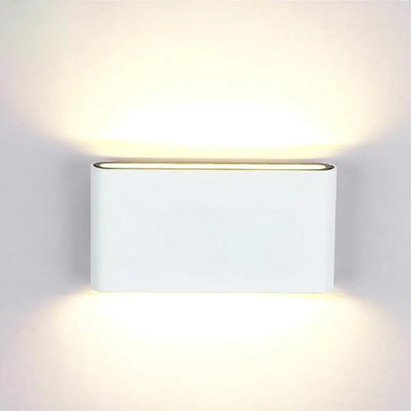 6W 12W LED Wall Lamp Outdoor Waterproof Garden Lighting Aluminum AC86-265V Indoor Bedroom Living Room Stairs Wall Light