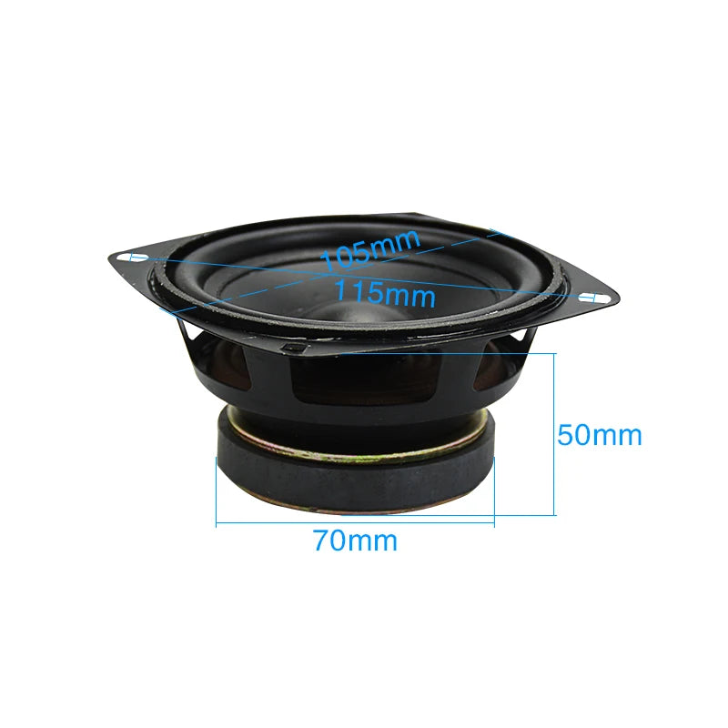 AIYIMA 1Pcs 4 Inch Audio Subwoofer Speaker 50 W 8 ohm Woofer Midrange Bass Computer Speakers For Home Theater Sound System