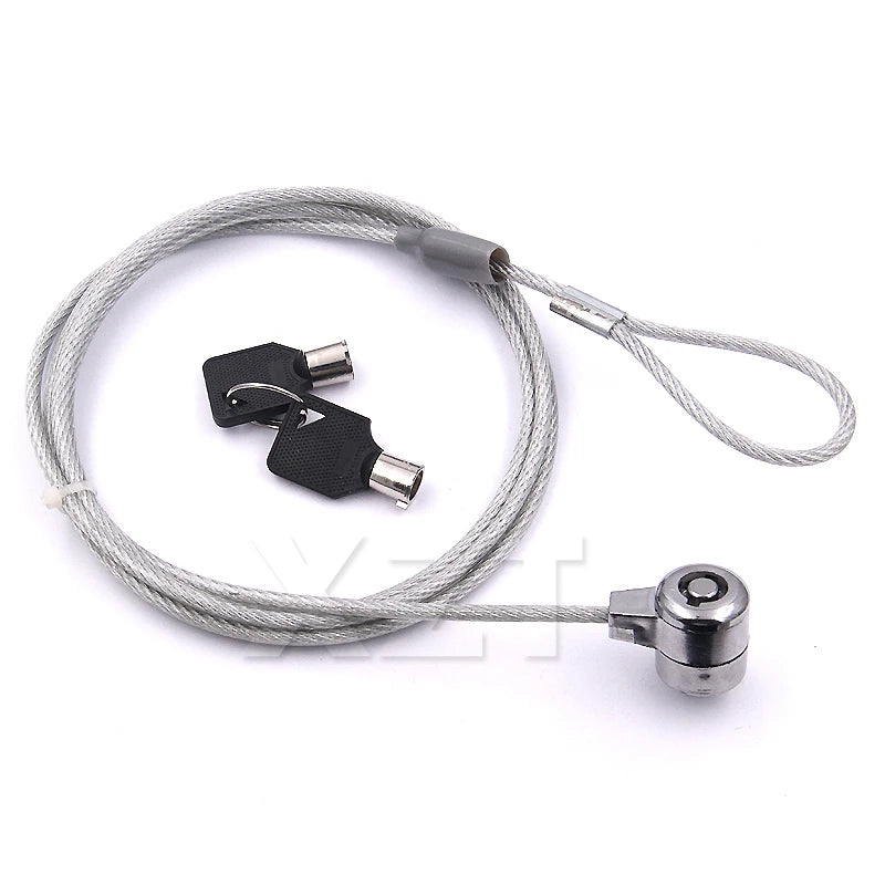 Notebook Laptop Computer Lock Security Chain Cable Chain with Key Laptop Anti-theft Lock Laptop Security Accessories