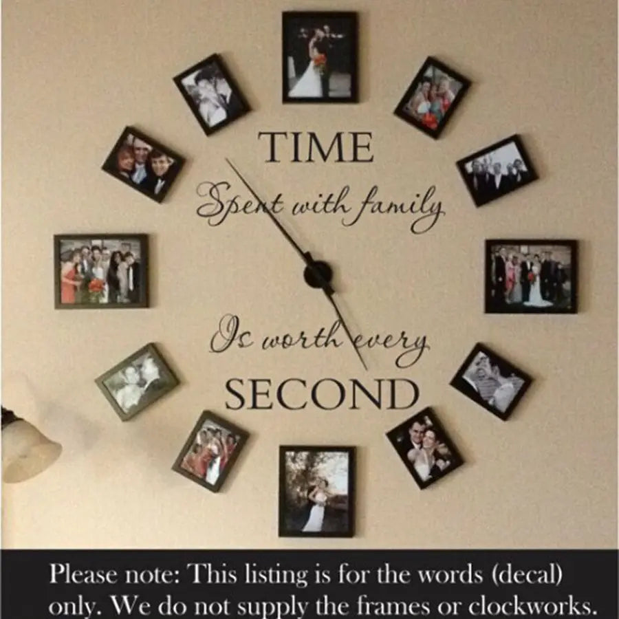 Modern home wall decal - family wall sticker - modern wall stickers home decor , Not including photo frames f2063